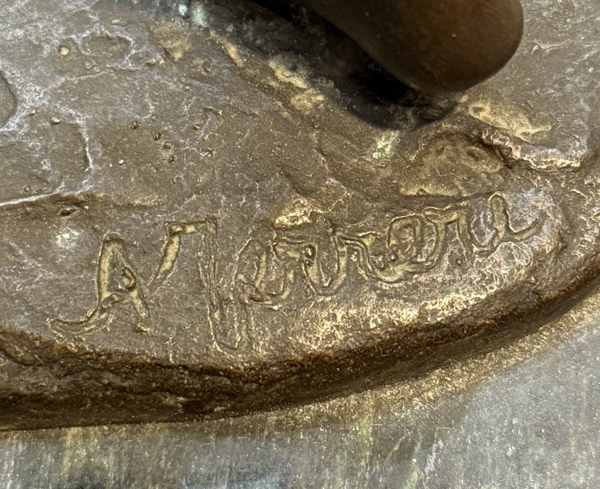 Angelo Ferreri - Portrice D’Acqua in Bronzo - Italia Anni 40-photo-3